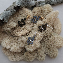 Load image into Gallery viewer, Snake Dangles in Black