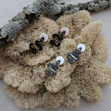 Load image into Gallery viewer, Nimbus Snake Studs in Black
