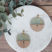 Load image into Gallery viewer, Luminous Circle Dangles with Gold Leaf - LIMITED EDITION