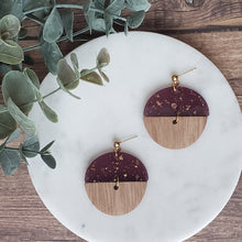 Load image into Gallery viewer, Luminous Circle Dangles with Gold Leaf - LIMITED EDITION