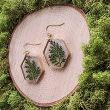 Load image into Gallery viewer, Lichen Hexagon Dangles