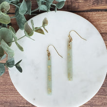 Load image into Gallery viewer, Luminous Long Dangles with Gold Leaf