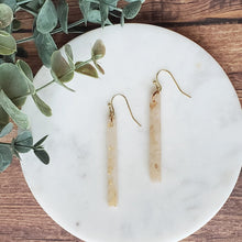 Load image into Gallery viewer, Luminous Long Dangles with Gold Leaf