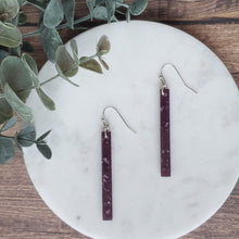 Load image into Gallery viewer, Luminous Long Dangles with Silver Leaf