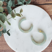 Load image into Gallery viewer, Luminous Large Hoops with Gold Flake