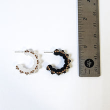 Load image into Gallery viewer, Skull Hoops in Black