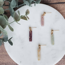 Load image into Gallery viewer, Luminous Short Dangles with Gold Leaf