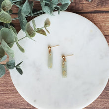 Load image into Gallery viewer, Luminous Short Dangles with Gold Leaf