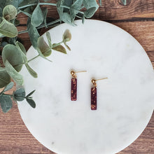 Load image into Gallery viewer, Luminous Short Dangles with Gold Leaf