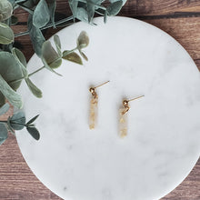 Load image into Gallery viewer, Luminous Short Dangles with Gold Leaf