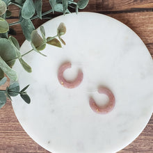 Load image into Gallery viewer, Luminous Small Hoops with Gold Flake