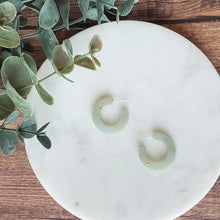 Load image into Gallery viewer, Luminous Small Hoops with Gold Flake