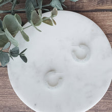 Load image into Gallery viewer, Luminous Small Hoops with Silver Flake