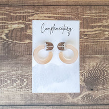 Load image into Gallery viewer, Coral Sea Glass Small Hoops - Vacay