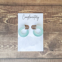 Load image into Gallery viewer, Sea Foam Sea Glass Small Hoops - Vacay