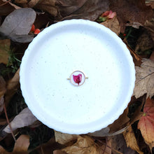 Load image into Gallery viewer, Pink Boronia Flower in Gold Round
