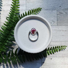 Load image into Gallery viewer, Pink Heather in Silver Oval
