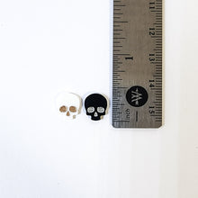 Load image into Gallery viewer, Skull Studs in Black
